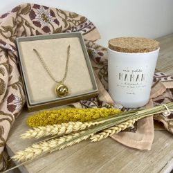 Bola Or Jaune - cordon en soie beige