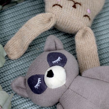 Doudou hochet raton-laveur - Konges Slojd Doudou hochet raton-laveur - Konges Slojd