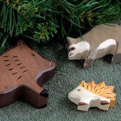 Petit hérisson en bois