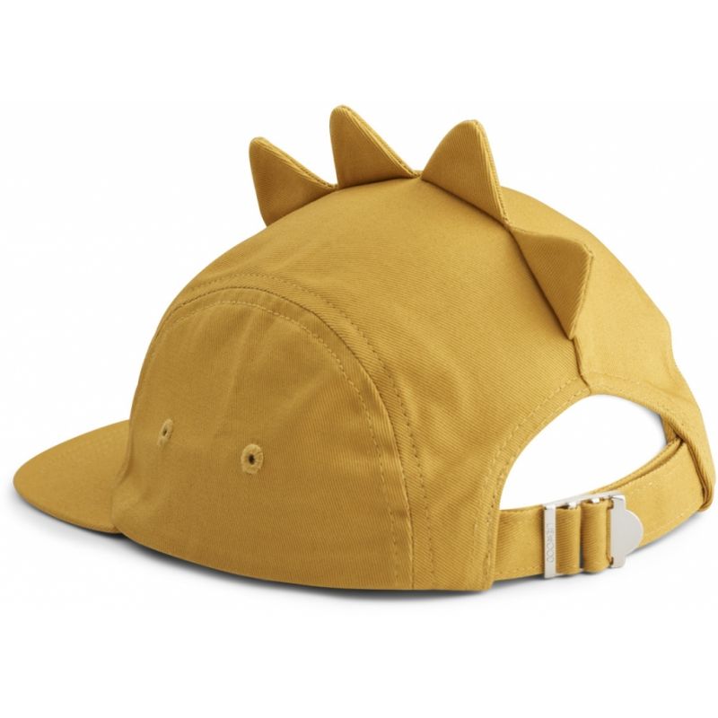 Casquette | Dino jaune par Liewood vue de dérrière