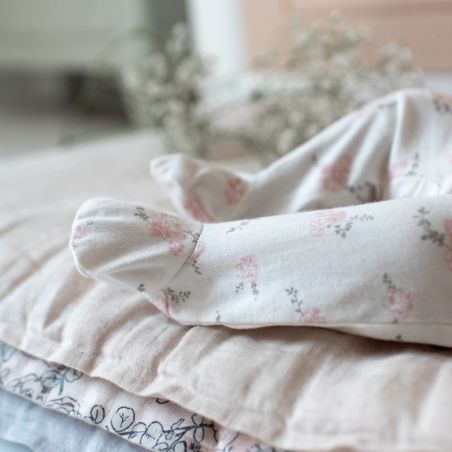 Combinaison Babysuit | Pansies par Bonjour Little en détails Combinaison Babysuit | Pansies par Bonjour Little en détails