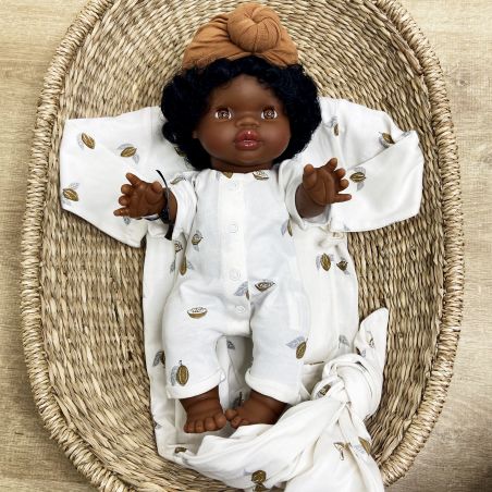 Jahia, Poupée fille Afrique avec cheveux Jahia, Poupée fille Afrique avec cheveux