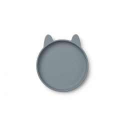 2 assiettes en silicone | Bleu mix