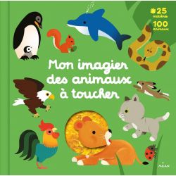 Mon imagier des animaux à toucher par Milan couverture