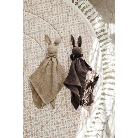 Doudou lapin plat beige Doudou lapin plat beige