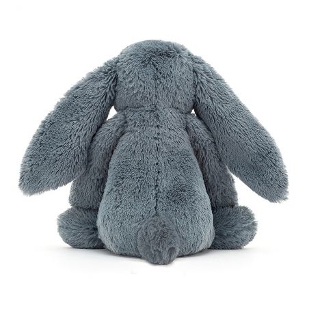 Petit Lapin Bashful 18 cm | Dusky blue vue de dos par Jellycat Petit Lapin Bashful 18 cm | Dusky blue vue de dos par Jellycat