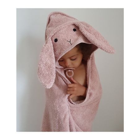 Petite cape de bain en coton bio | Lapin rose - Liewood Petite cape de bain en coton bio | Lapin rose - Liewood