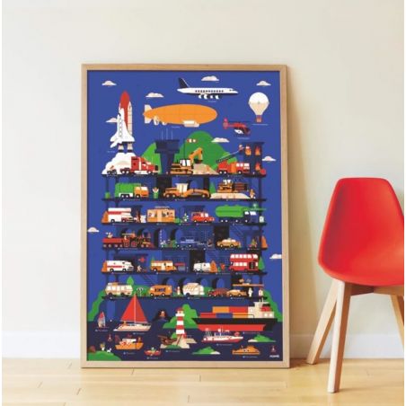 Poster Stickers | Vroom les véhicules - Poppik Poster Stickers | Vroom les véhicules - Poppik