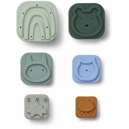 Gobelets empilables | Dove bleu par Liewood détails des formes Gobelets empilables | Dove bleu par Liewood détails des formes
