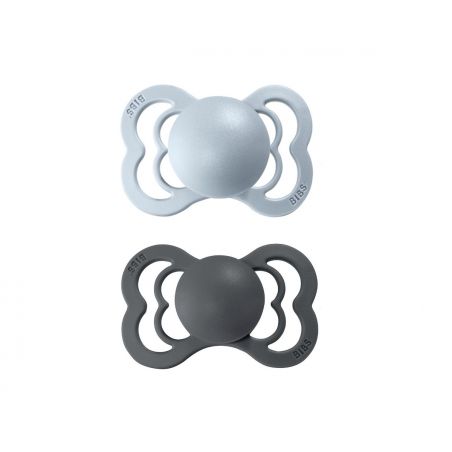 2 Tétines Bibs Supreme Taille 1 | Fer et bleu - Bibs 2 Tétines Bibs Supreme Taille 1 | Fer et bleu - Bibs