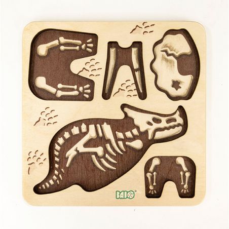 Puzzle en bois | Triceratops - Bajo Puzzle en bois | Triceratops - Bajo
