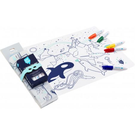 Set en silicone à colorier | Banquise - Super Petit Set en silicone à colorier | Banquise - Super Petit