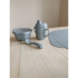 Set de repas coquillage | Bleu