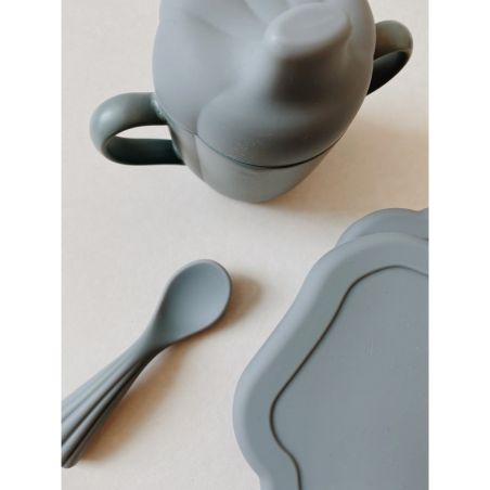 Set de repas coquillage | Bleu - Konges Slojd