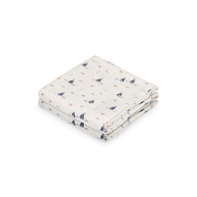 Lot de 2 langes | Bateaux