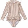 Maillot de bain avec manches | Rose corail par Liewood
