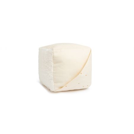 Cube sensoriel en tissu | naturel - Nobodinoz Cube sensoriel en tissu | naturel - Nobodinoz