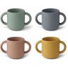 4 Tasses en silicone | Lapin multi mix par Liewood