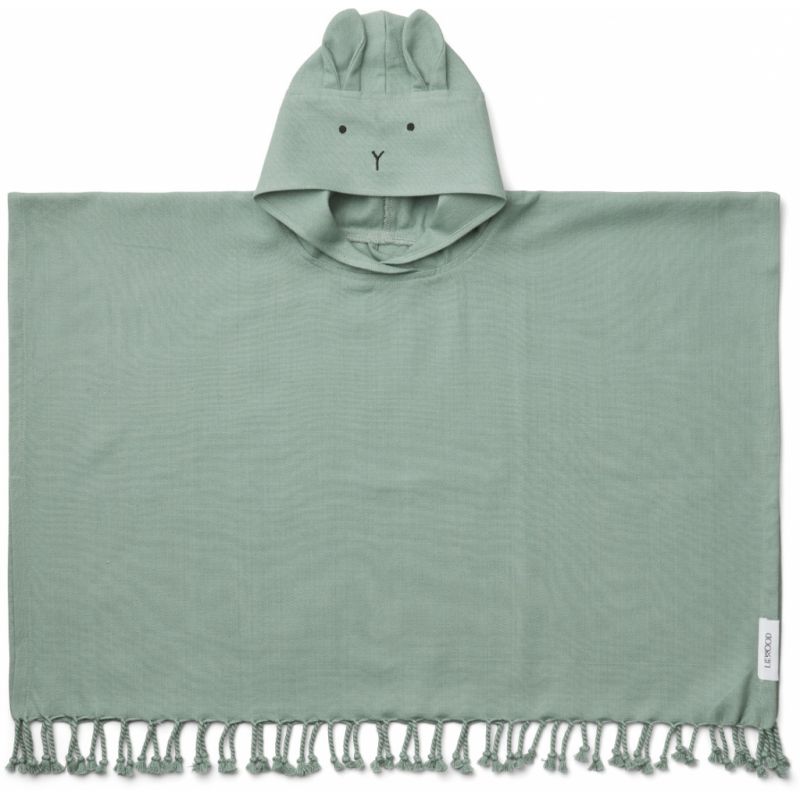 Poncho Otis uni Lapin peppermint vert par Liewood