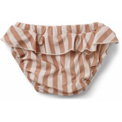 Culotte maillot de bain | Rose rayures