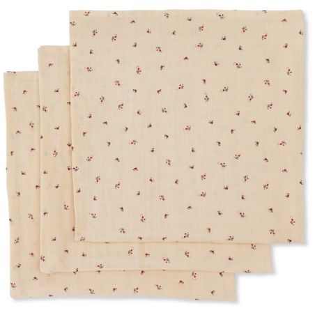 Pack de 3 langes | Bloom red blue - Konges Slojd Pack de 3 langes | Bloom red blue - Konges Slojd
