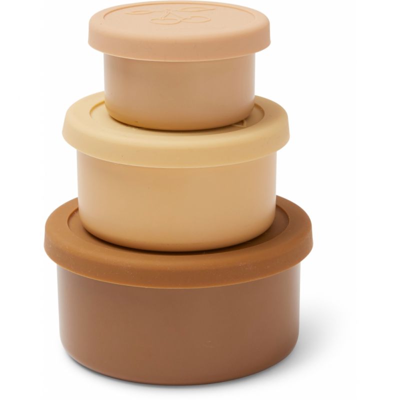3 Boites En Silicone Rose Konges Slojd Little Cecile