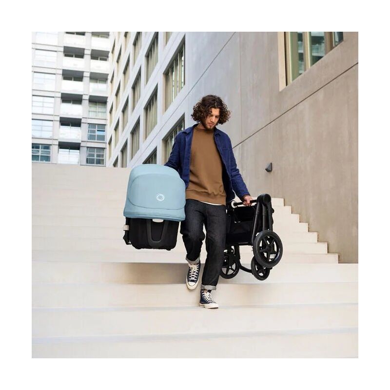 Poussette naissance et 2e âge Fox 2 | Bleu marine & Aluminium