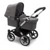 Poussette naissance et 2e âge Donkey 3 Mono | Gris chiné & Aluminium
