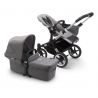 Poussette naissance et 2e âge Donkey 3 Mono | Gris chiné & Aluminium
