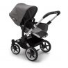 Poussette naissance et 2e âge Donkey 3 Mono | Gris chiné & Aluminium