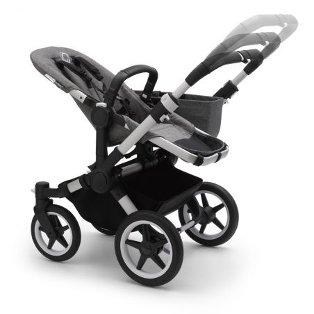 Poussette naissance et 2e âge Donkey 3 Mono | Gris chiné & Aluminium
