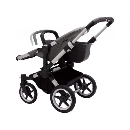 Poussette naissance et 2e âge Donkey 3 Mono | Gris chiné & Aluminium
