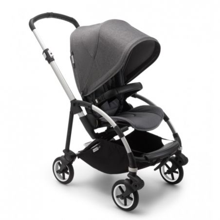 Poussette naissance et 2e âge Bee 6 | Gris chiné & Aluminium