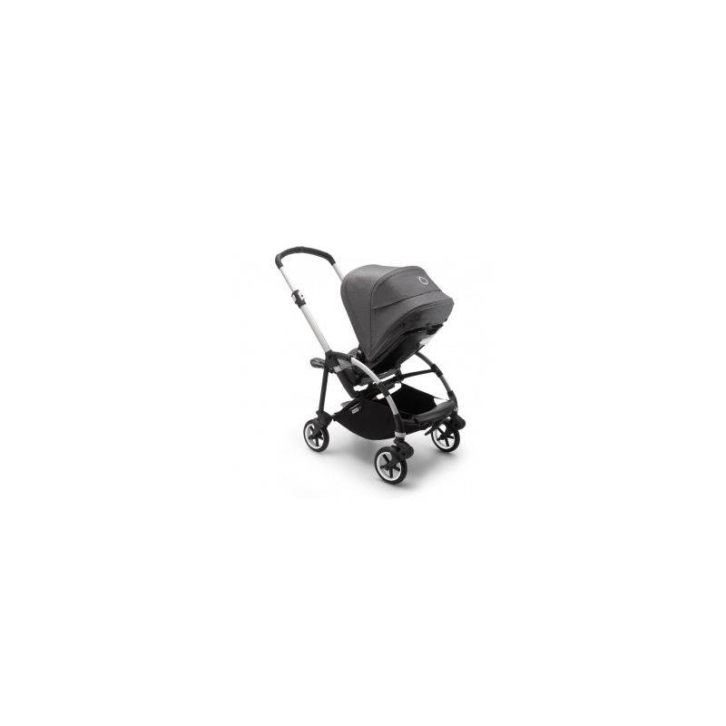 Poussette naissance et 2e âge Bee 6 | Gris chiné & Aluminium