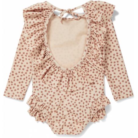 Maillot de bain Manuca manches longues | Buttercup rosa - Konges Slojd