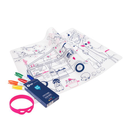 Set en silicone à colorier | Dream Van - Super Petit Set en silicone à colorier | Dream Van - Super Petit
