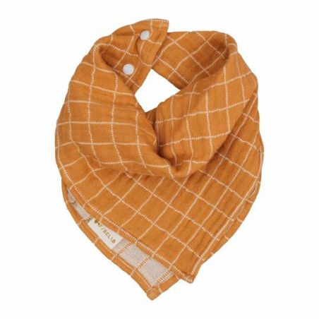 Bandana à carreaux | Ocre - Fabelab