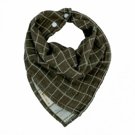 Bandana à carreaux | Olive - Fabelab