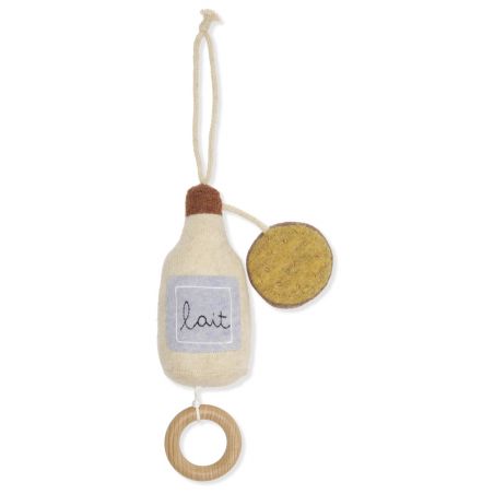 Bouteille de lait musicale en laine