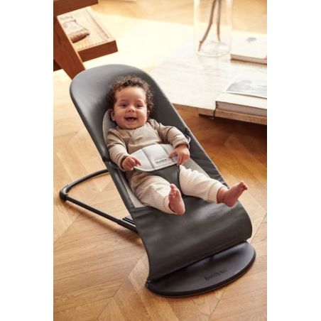 Transat balance soft Coton/Jersey | Gris foncé-Gris - Babybjörn