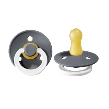 Tétine Bibs Taille 2 | Gris fer Nuit - Bibs Tétine Bibs Taille 2 | Gris fer Nuit - Bibs