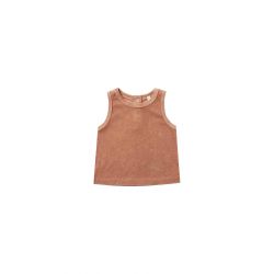 Débardeur éponge Terracotta par Quincy Mae