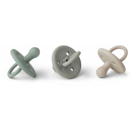 3 sucettes Paula Peppermint multi mix par Liewood 3 sucettes Paula Peppermint multi mix par Liewood