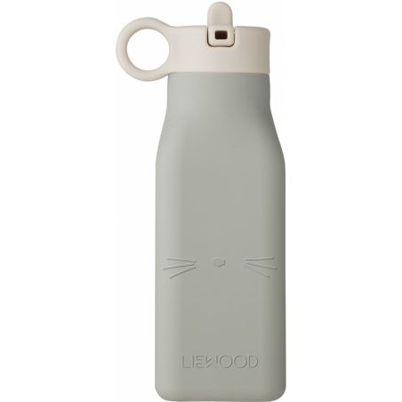 Bouteille gourde en silicone Chat dove blue par Liewood Bouteille gourde en silicone Chat dove blue par Liewood