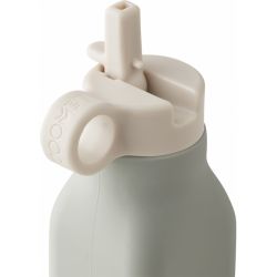 Bouteille gourde en silicone | Chat dove blue