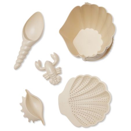 Set de plage Coquillage beige par Konges Slojd