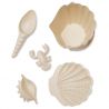 Set de plage Coquillage beige par Konges Slojd