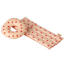 Matelas pneumatique pour souris | Pois rouges