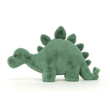 Doudou Fossilly Stegosaurus par Jellycat vu de côté Doudou Fossilly Stegosaurus par Jellycat vu de côté