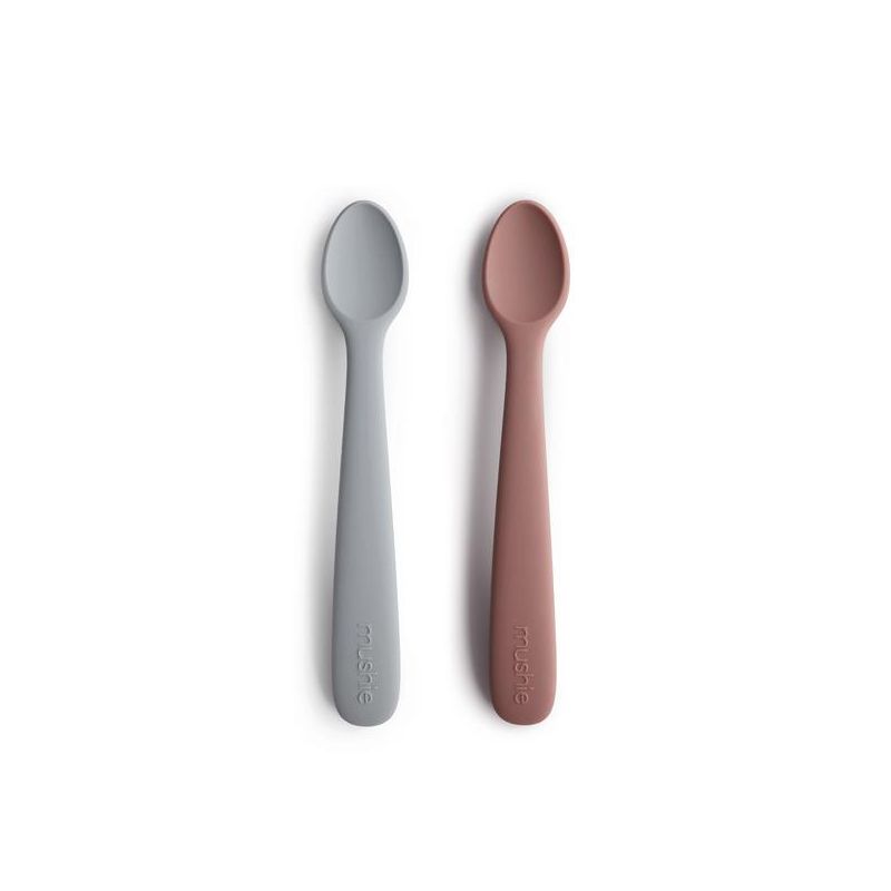 2 cuillères Gris et Mauve par Mushie